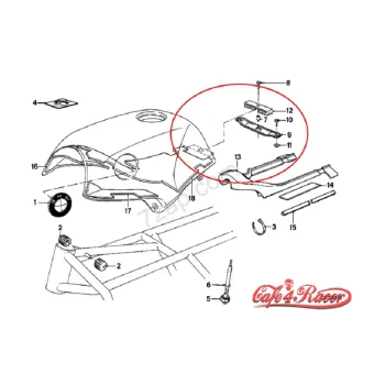 cafe 4 racer - Solo SHORT seat for BMW K series - Configurator of multiple choice - Cafe4Racer Upholstered 