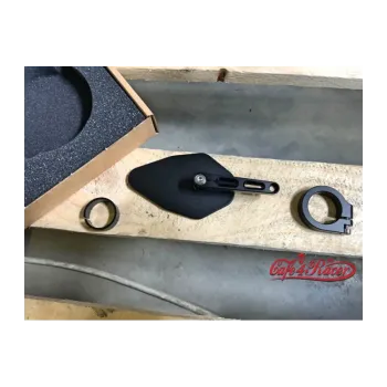 cafe 4 racer - Rebel switch 4 button – Black- 22mm 7/8" Handlebar - Rebelmoto Bar end mirrors 