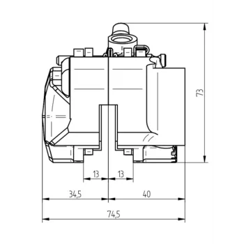 cafe 4 racer - Radiálny dvojdielny brzdový strmeň - vzdialenosť 100 mm - Accossato  Brzdové čeluste & pumpy 