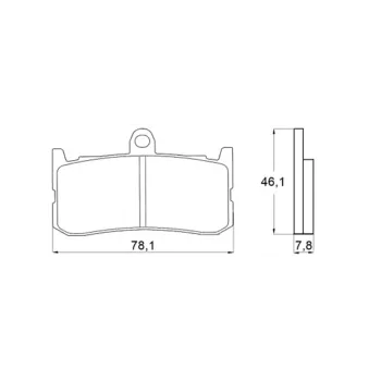 Brake pads for Triumph brand Accossato code AGPA138