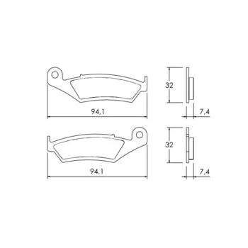 Brake pads for Honda brand Accossato code AGPA149