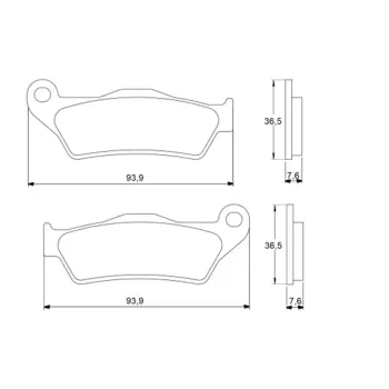 Brake pads for Yamaha brand Accossato code AGPA19