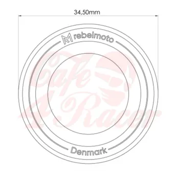 cafe 4 racer - Rebelmoto bar ends Type 1 - Rebelmoto Bar Ends 