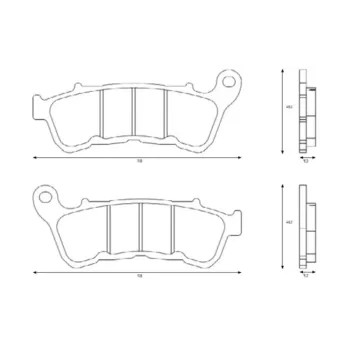 cafe 4 racer - EPFA175HH EBC Extreme Pro Brake pads - EBC Brake pads / shoes 5050953008252