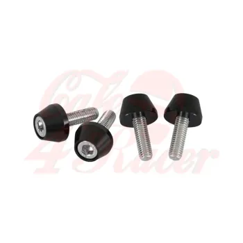 cafe 4 racer - Motone Shock Absorber Finishers/Dress Up Kits - Black - Motone Triumph Bonneville 