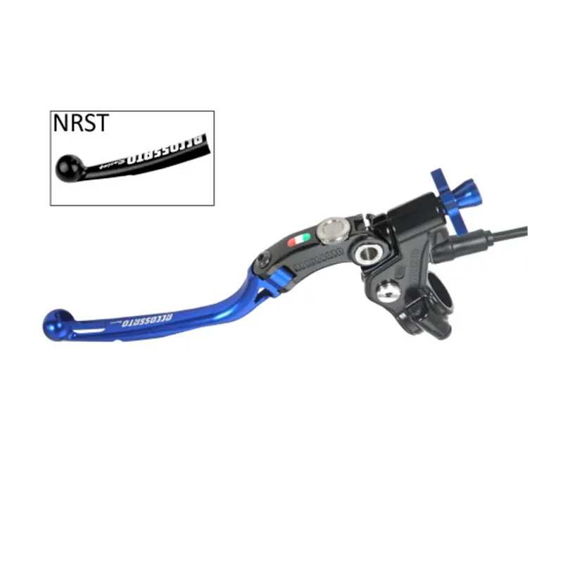 cafe 4 racer - Accossato "Racing" Cable Full Clutch With Folding Colourful Lever (nut+insert+adjuster), with switch included - Accossato  Radial Clutch 