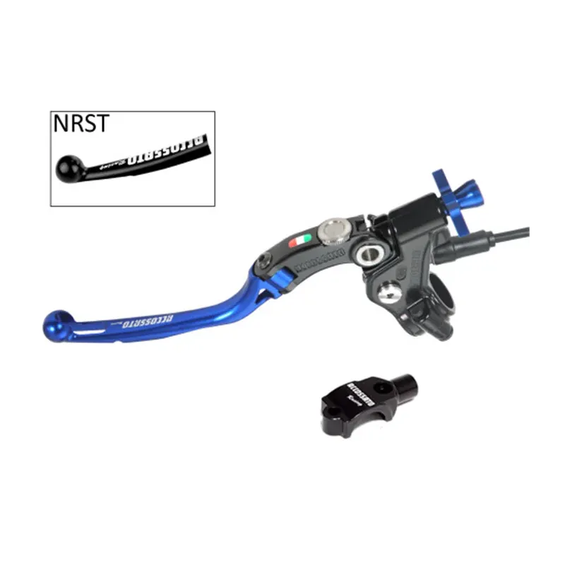 cafe 4 racer - Accossato "Racing" Cable Full Clutch With Folding Colourful Lever (nut+insert+adjuster), with switch and mirror holder included - Accossato  Radial Clutch  