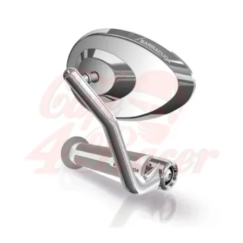 cafe 4 racer - BARRACUDA RETROSTONE CHROME pair - BARRACUDA Bar end mirrors 