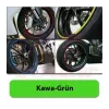 cafe 4 racer - Pásik na koleso  GP STYLE 16-19 palcov KAWASAKI ZELENÁ - HS MOTO Germany Pásiky na kolesá 