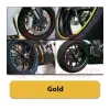 cafe 4 racer - Strips for wheels GP STYLE Rim size: 16-19 inches GOLD - HS MOTO Germany Strips for wheels 