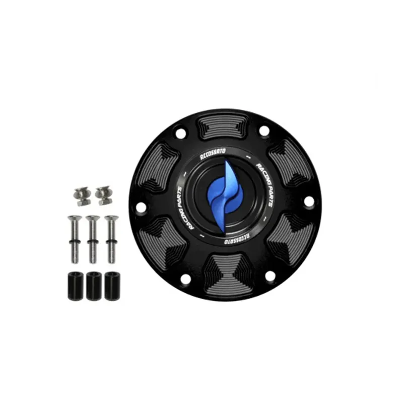cafe 4 racer - Tank filler cap for KTM motorbikes with quick release machined from billet aluminium, Accossato brand code FC114 - Accossato  Fuel Caps 
