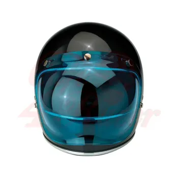 cafe 4 racer - Biltwell Bubble Shield BLUE - BILTWELL  Optics & Masks for Helmets  