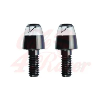 cafe 4 racer - Bolt-on Turn Signal m-Blaze Pin (Left or Right) black 2pcs bundle - Motogadget Bar end indicators 