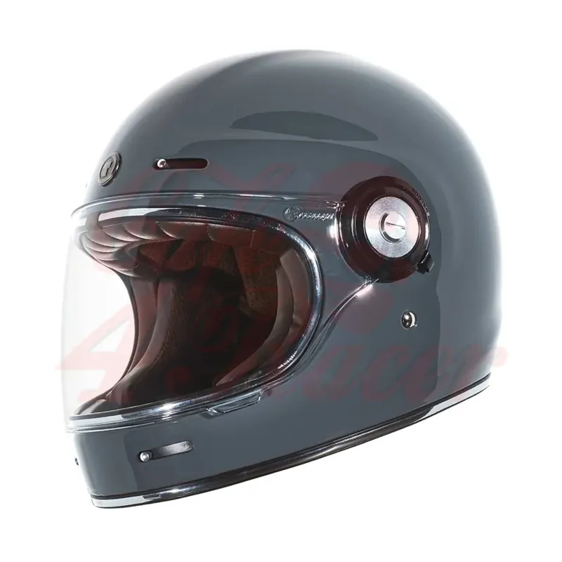T-1 TORC Retro Full Face Helmet Gloss Grey