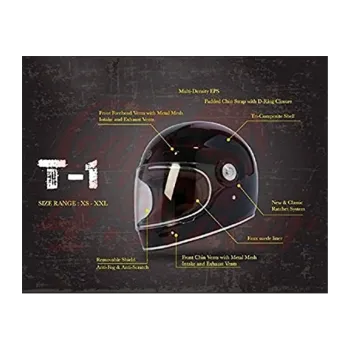 cafe 4 racer - T-1 TORC  Retro Full Face Helmet Dreamliner Tan - TORC Helmets  T-1 