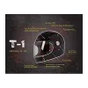 cafe 4 racer - T-1 TORC  Retro Full Face Helmet Iso Bars - TORC Helmets  T-1 