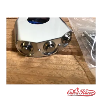cafe 4 racer - CNC Machined Billet Aluminum Handlebar Mount Switch - POLISHED - MAX-INC  22mm & 7/8 inch 