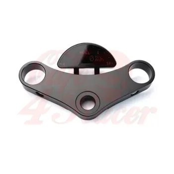 cafe 4 racer - Speedo Bracket Motogadget Motoscope PRO black - Rebelmoto Top triple tree / fork yokes  