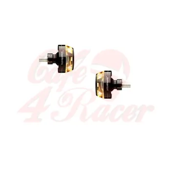 cafe 4 racer - Motogadget m-Blaze Disc (right left) black 2pcs bundle - Motogadget Bar end indicators 