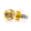 cafe 4 racer - Handlebar weights "LOGO" gold - HS MOTO Germany Bar Ends 4251352618856