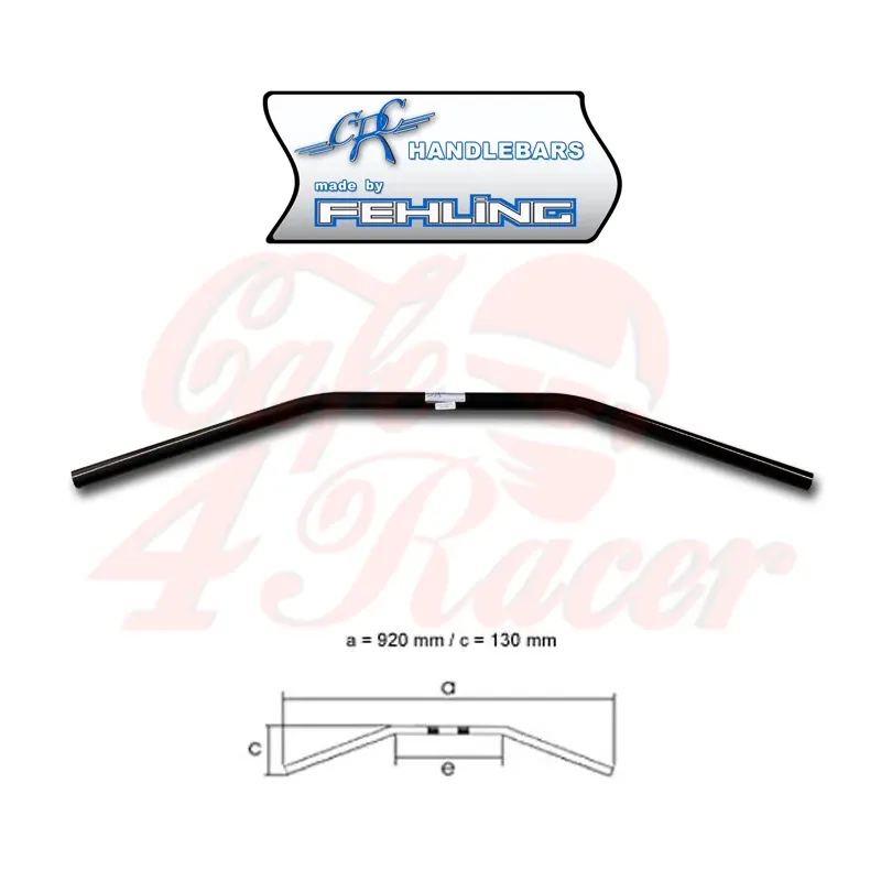 cafe 4 racer - FEHLING   1palcová řídítka "Drag Bar" (LDHD 5) černá - Fehling Standardní řídítka  