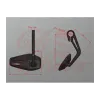 cafe 4 racer - Wunderkind Bar end mirror housing black 2Stripes arm black - WUNDERKIND Custom Bar end mirrors 