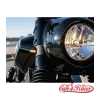 cafe 4 racer - Wunderkind Indian Scout krytka predných rúrok vidlice s integrovanými LED indikátormi INB1R krátke Ø41 mm - WUNDERKIND Custom INDIAN SCOUT BOBBER 