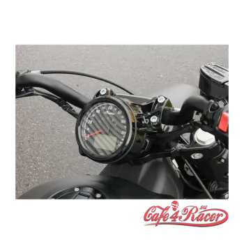 cafe 4 racer - Wunderkind Indian Scout Handlebar riser 30 mm with cover steering head - WUNDERKIND Custom INDIAN SCOUT BOBBER 
