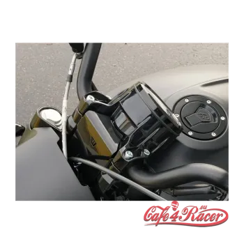 cafe 4 racer - Wunderkind Indian Scout Handlebar riser 30 mm with cover steering head - WUNDERKIND Custom INDIAN SCOUT BOBBER 