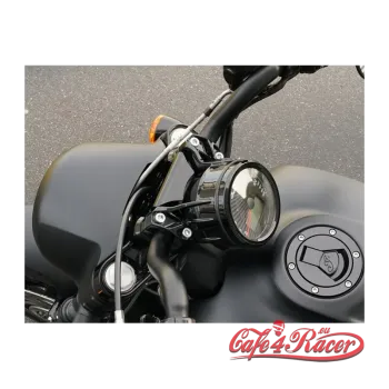 cafe 4 racer - Wunderkind Indian Scout Handlebar riser 30 mm with cover steering head - WUNDERKIND Custom INDIAN SCOUT BOBBER 