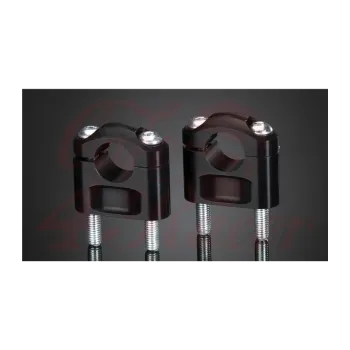 cafe 4 racer - ABM Clamping brackets for ABM triple clamps 50mm black or silver - ABM Clamp Kit & Risers 