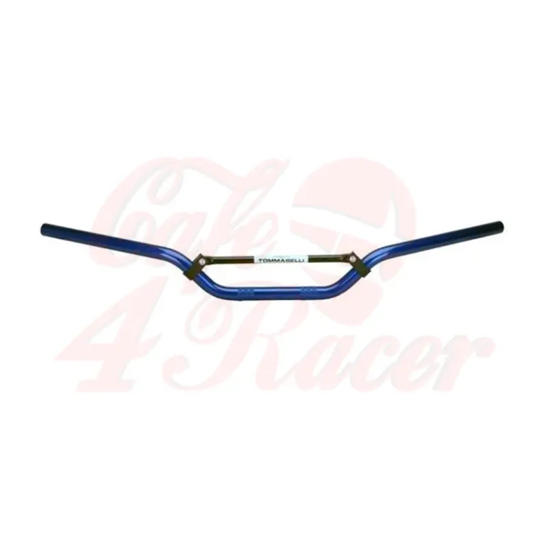 cafe 4 racer - Tommaselli Domino SCRAMBLER with cross bar blue - Domino & Tommaselli Scrambler handlebars 