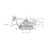 cafe 4 racer - Accossato Radial Brake Caliper for MiniGp, Pitbike and Scooters. - Accossato  Brake calipers & pumps 