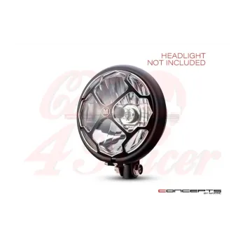 cafe 4 racer - 5.75" Rukis Design CNC Headlight Guard - MAX-INC  Headlight Grills 