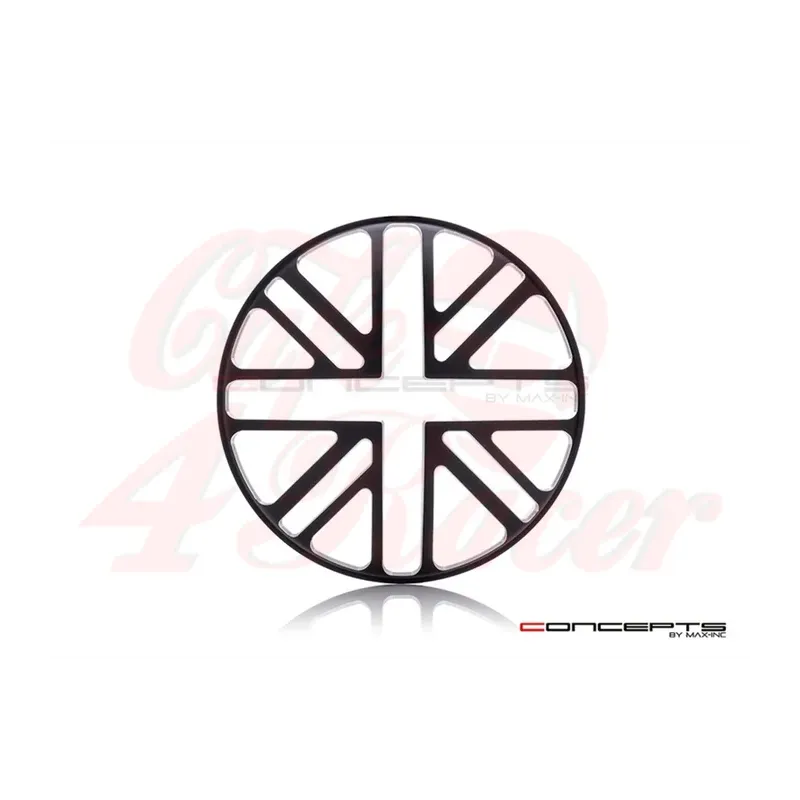 cafe 4 racer - 5.75" Union Jack Design CNC Headlight Guard - MAX-INC  Headlight Grills 