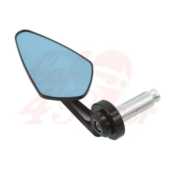 cafe 4 racer - Flat Design CNC Bar End Mirror Type 1 - Cafe4Racer Bar end mirrors 