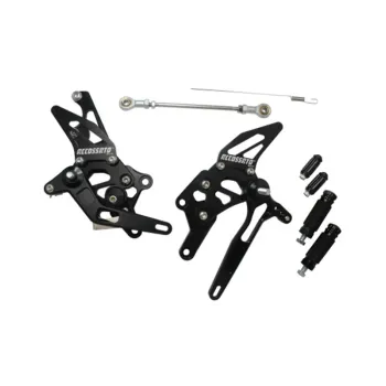 cafe 4 racer - Accossato Adjustable Racing Street Rearsets, Made in Aluminium, For Motorcycles - Accossato  Rearsets 