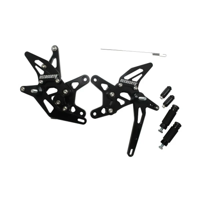 cafe 4 racer - Accossato Adjustable Racing Street Rearsets, Made in Aluminium, For Motorcycles - Accossato  Rearsets 