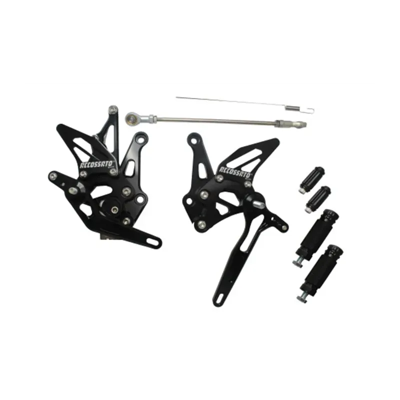 cafe 4 racer - Accossato Adjustable Racing Street Rearsets, Made in Aluminium, For Motorcycles - Accossato  Rearsets 