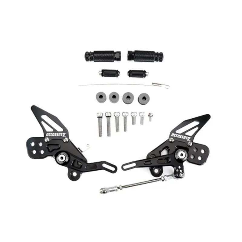 cafe 4 racer - Accossato Adjustable Racing Street Rearsets, Made in Aluminium, For Motorcycles - Accossato  Rearsets 