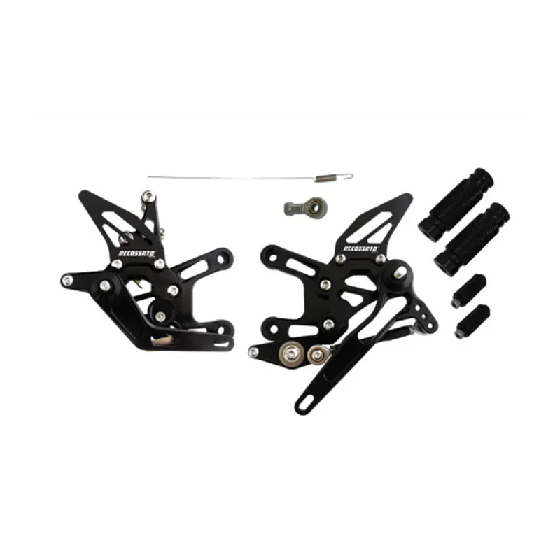 cafe 4 racer - Adjustable Racing Street Rearsets Accossato, Made in Aluminium, For Motorcycles - Accossato  Rearsets 