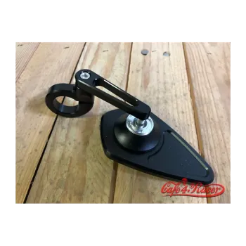 cafe 4 racer - Flat Design CNC Bar End Mirror Type 1 - Cafe4Racer Bar end mirrors 
