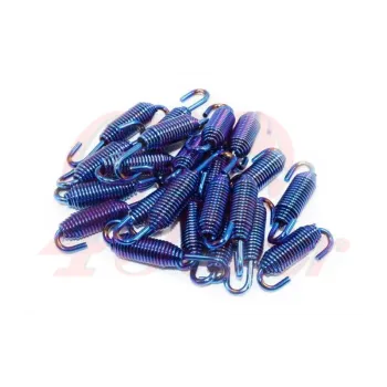 cafe 4 racer - 2x Exhaust Muffler Springs 6.8cm blue - Cafe4Racer Accessories 