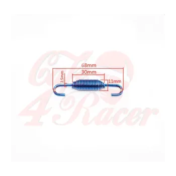 cafe 4 racer - 2x Exhaust Muffler Springs 6.8cm blue - Cafe4Racer Accessories 