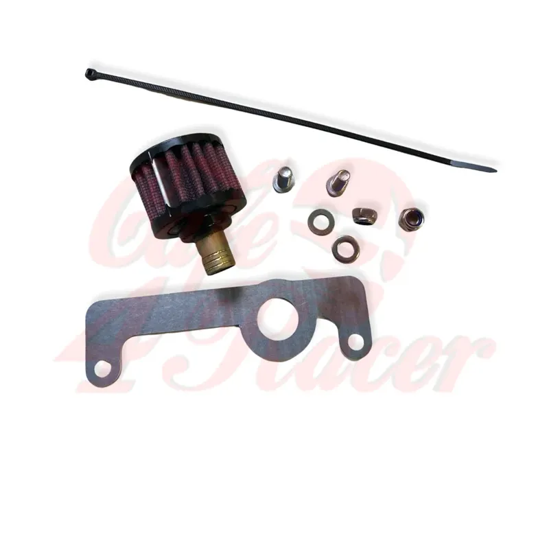 cafe 4 racer - BMW R2V B Engine breather filter DNA Round 16mm filter rubber top male round - DNA Air filters 