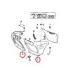 cafe 4 racer - Kryt obložení chladiče BMW K75 levý pravý - OEM part Boční kryty nádrže 46631453473