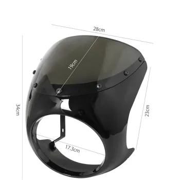 cafe 4 racer - Universal mask for 7" headlamp - Cafe4Racer Front Headlamp Masks 