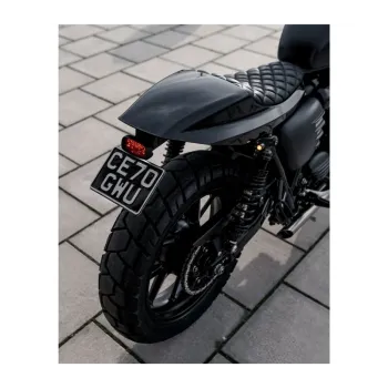 cafe 4 racer - Motone   Street Tracker Seat - Black  Street Twin / Speed Twin 900 / Street Cup / Street Scrambler  /Scrambler 900 / T100 LC/T1 - Motone Triumph Bonneville 
