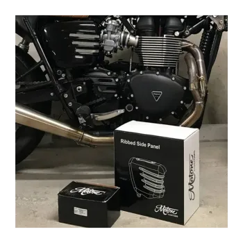 cafe 4 racer - Triumph Bonneville bočné panely - matné čierne prevedenie  - Motone Triumph Bonneville 