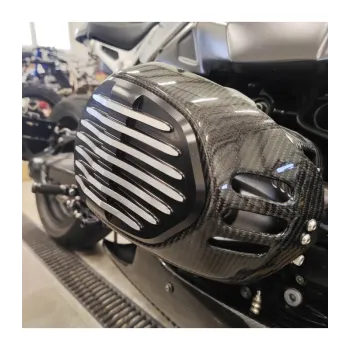cafe 4 racer - Motorcycle Engine Cylinder Head Guard for BMW R9T Carbon CNC black - Cafe4Racer Carbon parts 